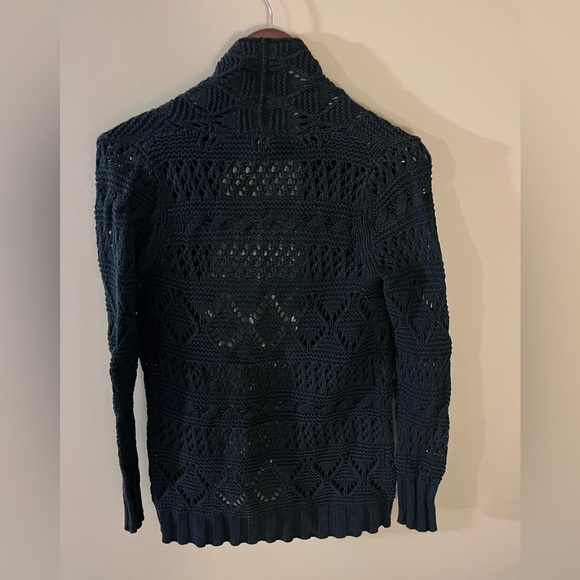 Lucky Brand Denim Co. black crochet cardigan - Picture 2 of 7